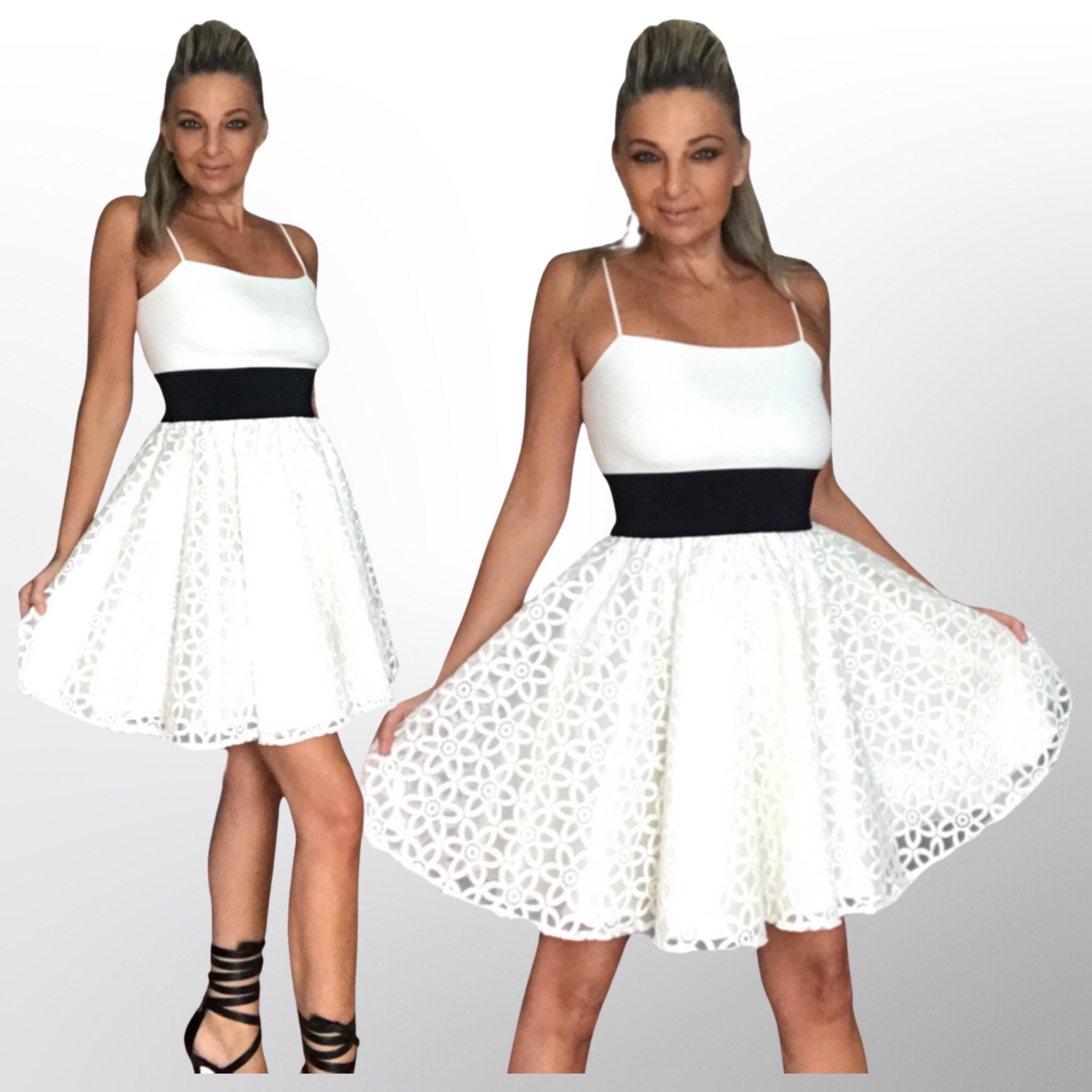 Šaty krátké krémové BOROS DR-S-CR01